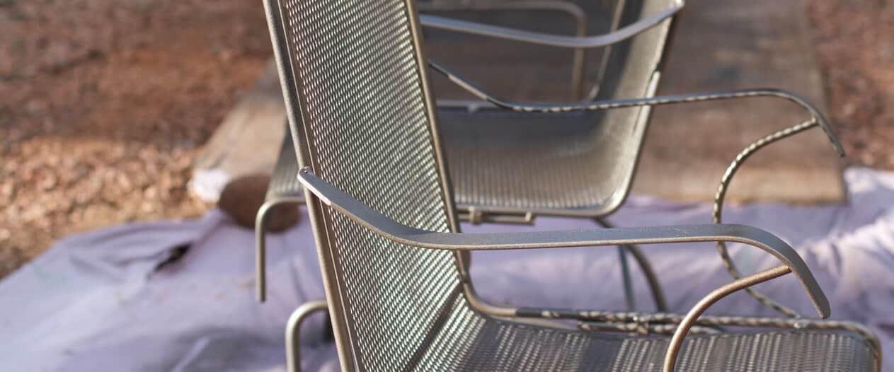 Metal discount furniture repair